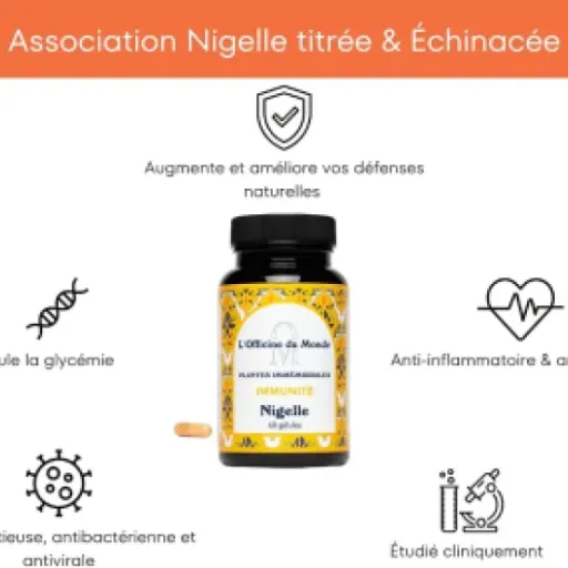 Test Immunité Nigelle & Échinacée L’Officine du Monde : un boost immunitaire simple qui fait le job