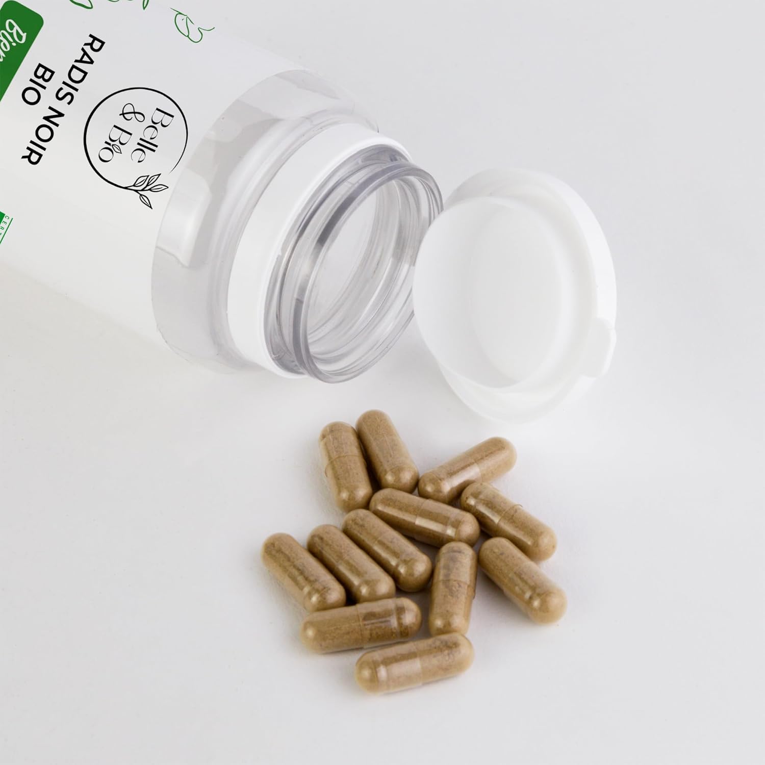 CONFORT DIGESTIF & BIEN-ÊTRE DU FOIE - Radis Noir Bio certifié Ecocert - 120 gélules - Cure 1 mois - Complément Alimentaire BELLE&BIO - Fabriqué en France AUCUNE 1 unité (Lot de 120)