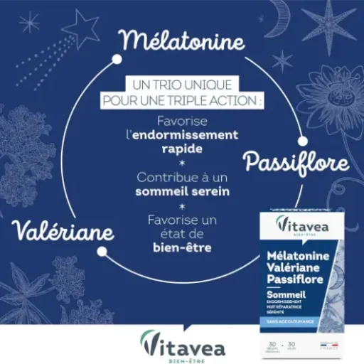 Test Vitavea Mélatonine Valériane Passiflore : les nuits plus calmes sans passer par les somnifères