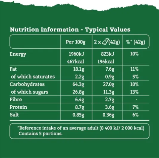 Nature Valley - Barre Granola Flocon Avoine & Miel Croustillant 42g (Lot De 18) Avoine et miel 18 Bars (Pack of 1)