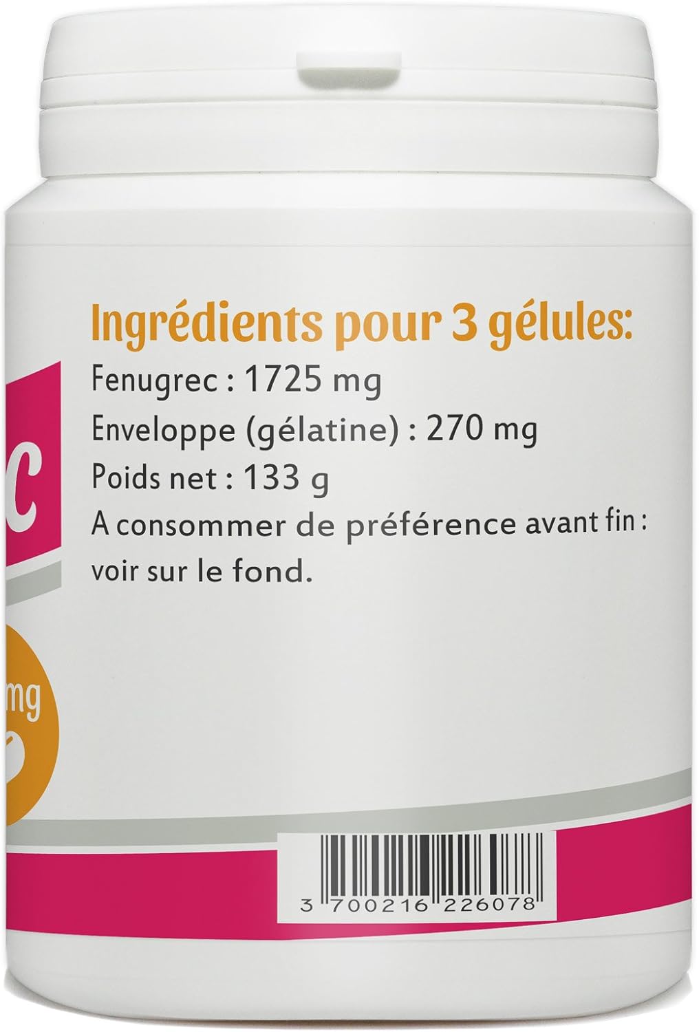 Fenugrec 200 gélules 575 mg
