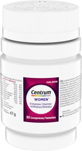 Women - Multivitamines et Minéraux pour Femme - 23 nutriments Vitamine D, C, B12, B7, Fer & Zinc - Complément Alimentaire Fatigue, Immunité & Peau, Cheveux, Ongles - 30 Comprimés - 1 Mois Femme 30 comprimés