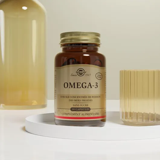Omega 3 - Cardiovasculaire - Acide Gras essentiel pour l'organisme - Formule concentrée - Complément Alimentaire - Flacon de 30 capsules
