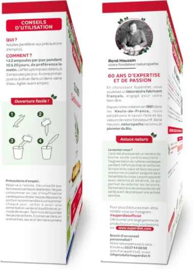 OLIVIER BIO - Cardiovasculaire - Phytothérapie – Fabrication française - 20 ampoules de 10 ml