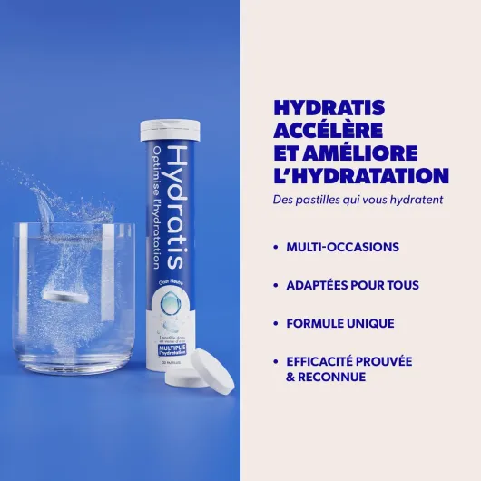 Pastilles Hydratation Electrolytes - Citronnelle/Gingembre - Améliore l'Hydratation et Favorise l'Énergie - Formule Isotonique - Sport, Récupération, Bien-être - 1 tube (20 Pastilles) Citronnelle et Gingembre