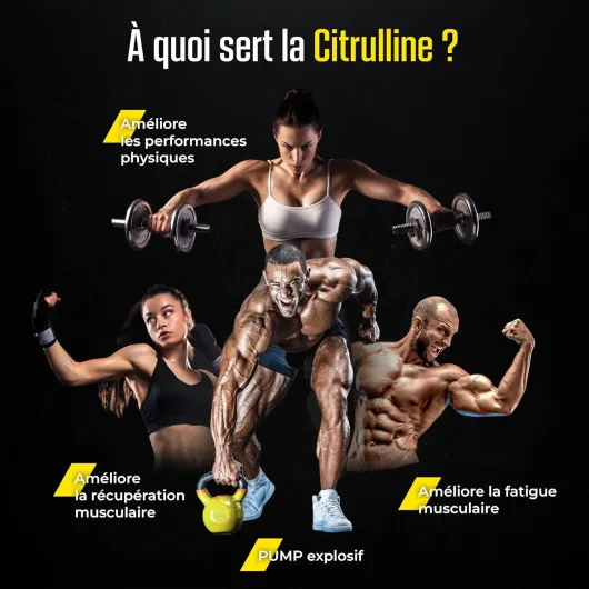 Citrulline Malate 2:1-3000 mg - Performances Sportives, Endurance & Récupération - Favorise Anabolisme & Congestion - Poudre Pure - Qualité Scientifique Française - Nutrimea - Expertise Française