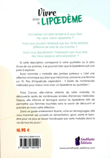 Vivre avec le Lipoedème - Guide pratique pour cohabiter avec la maladie des jambes poteaux