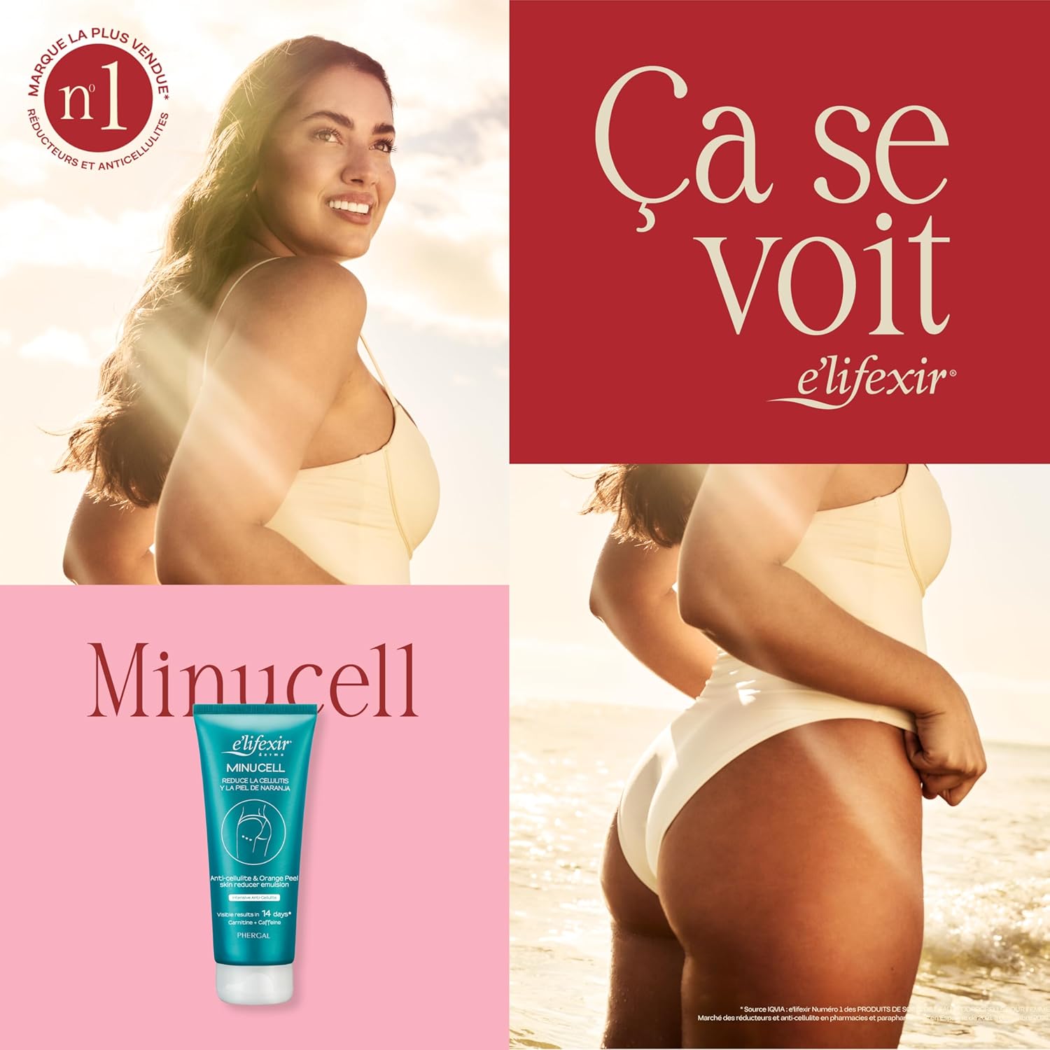 Minucell - Crème Hydratante Anti-Cellulite - Tonifie et Remodèle la Silhouette - Réduit la Cellulite et la Peau d'Orange - Hydratant + Raffermissant Corps - 200ml