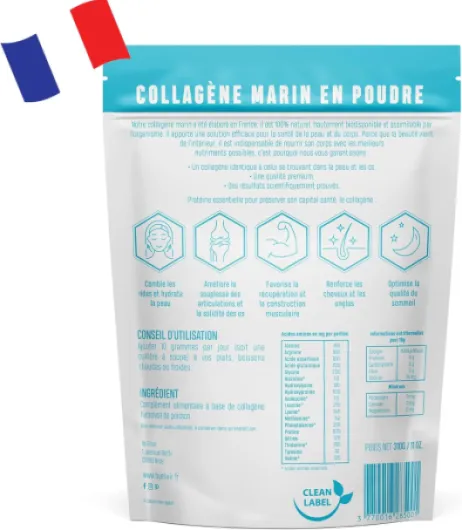 Collagène Marin Breveté Peptan Hydrolysé Type I - 310g ￨Peau, Articulations & Cheveux ￨Haute Absorption, Sans additifs, Pur & Naturel