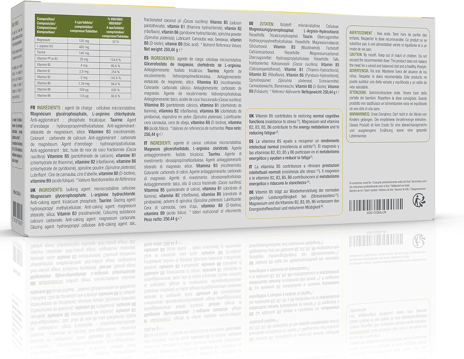 D-STRESS COMPRIMÉS Pack de 3 boites dont 1 Boite offerte - Magnésium de 3ème Génération + Taurine + Arginine + Vitamines B - Gère le Stress du Quotidien et Réduit la Fatigue - Laboratoire SYNERGIA