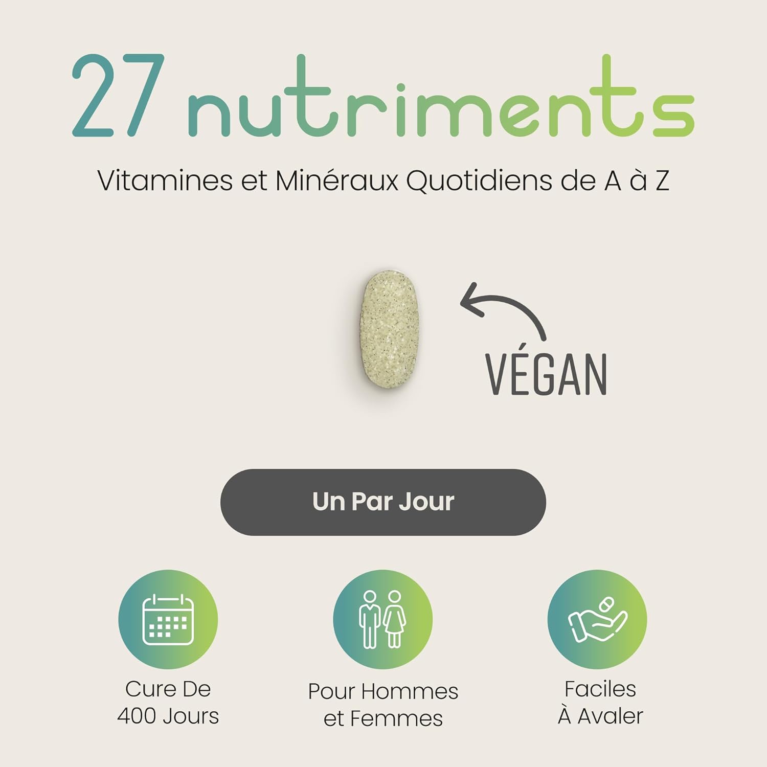 Multivitamines et Minéraux 400 Comprimés - Multivitamines Femme et Homme - Complement Alimentaire Vitamine Fatigue Intense, Immunité - Cure Vitamine Adulte Vitamines Minéraux et Compléments VitaBright