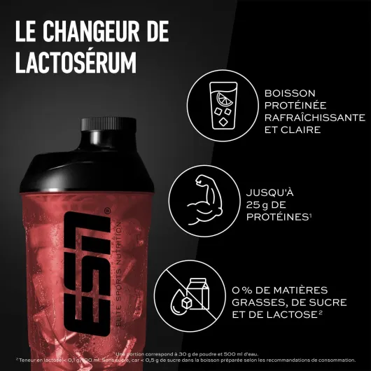 ISOCLEAR Whey Isolate Protein Powder, 1000 g, Cerise, boisson protéinée au goût fruité et délicieux, clear Whey - fabriqué en Allemagne Cerise 1 kg (lot de 1)
