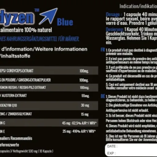 Test Goldyzen Blue : la petite pilule bleue « naturel » qui essaye de jouer dans la cour des grands