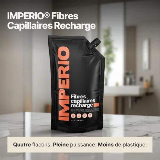 Recharge de cheveux dispersés - Recharge de 110 g avec cheveux raides de qualité supérieure - Recharge durable avec fermeture pratique - Remplissage facile de la boîte Hair Fibers (marron marron clair 110 g (Lot de 1)