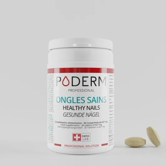 ONGLES SAINS COMPLEMENT ALIMENTAIRE 30 jours- Répare et fortifie l’ongle - Cure professionnelle pied/main - Facile & rapide - Swiss Made