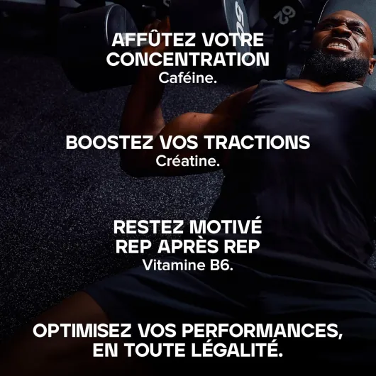 Poudre Pré-Workout Dope - Blue Framboise - 3g Creatine per Serving - 200mg Caffeine - Citrulline Malate & Arginine AKG - Beta-Alanine - Energy, Focus & Performance - 510g Supplement Framboise Bleu