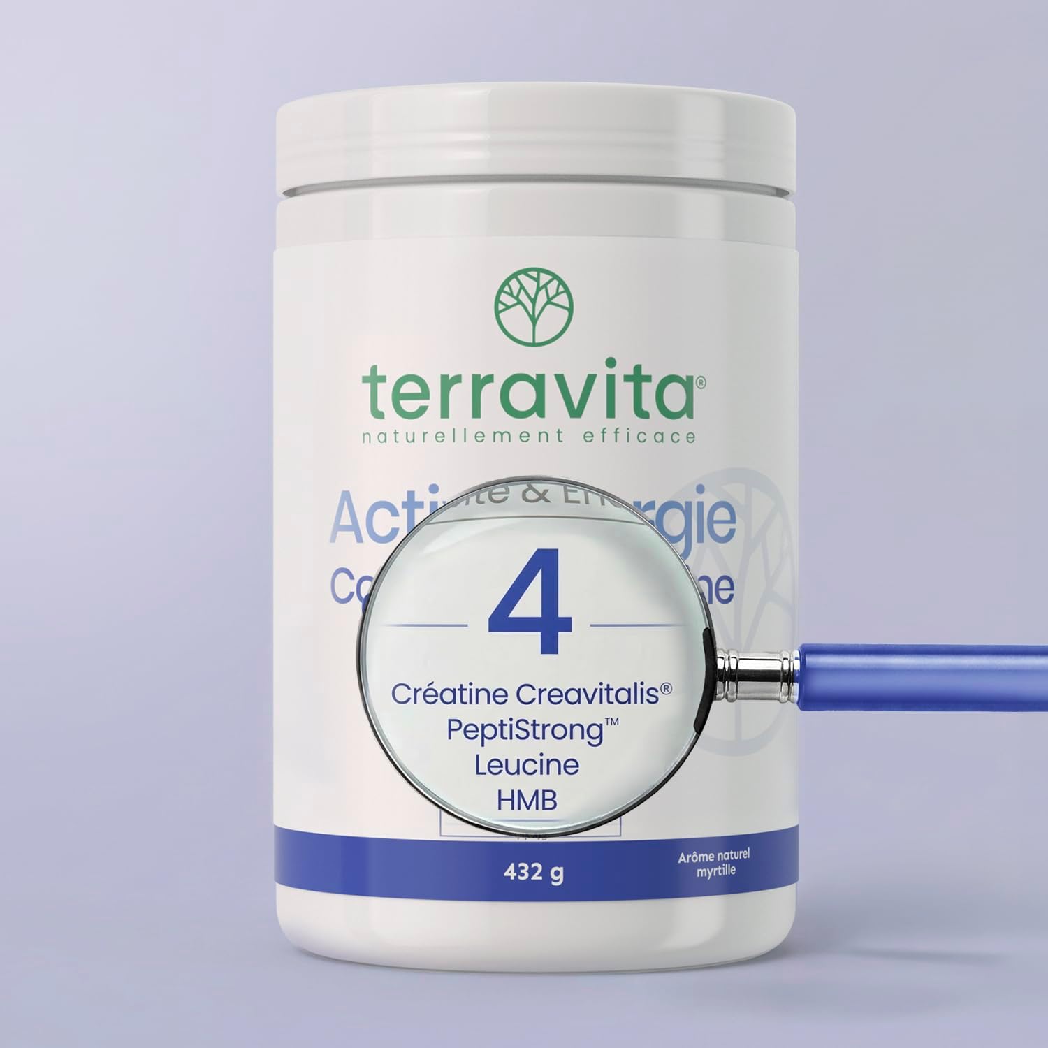 ACTIV’ENERGIE Complexe Créatine - 4 Actifs Brevetés - Force - Tonicité - Énergie - Dosages Cliniques - Efficacité Prouvée + 19,7% de Force Musculaire en 8 semaines - Fabriqué en France - Terravita