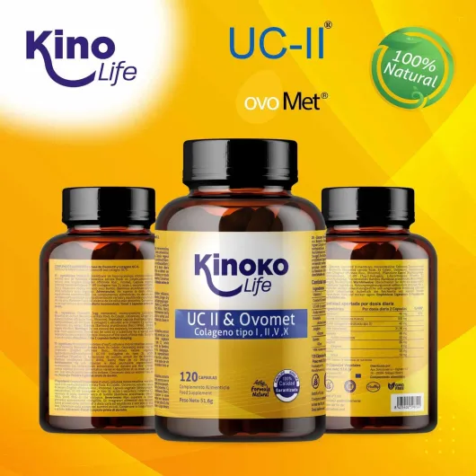 Collagène UC-II® & Ovomet® - Complexe Multi-Types I, II, V & X - 120 Gélules - Formule Avancée avec Acide Hyaluronique, Boswellia & Vitamine C - Maintien des Cartilages & de l’Ossature