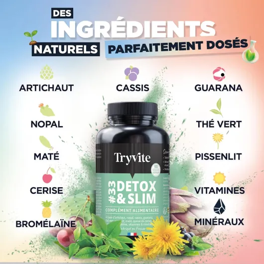 TRYVITE - Formule Minceur - 90 gélules - Fabriqué en France