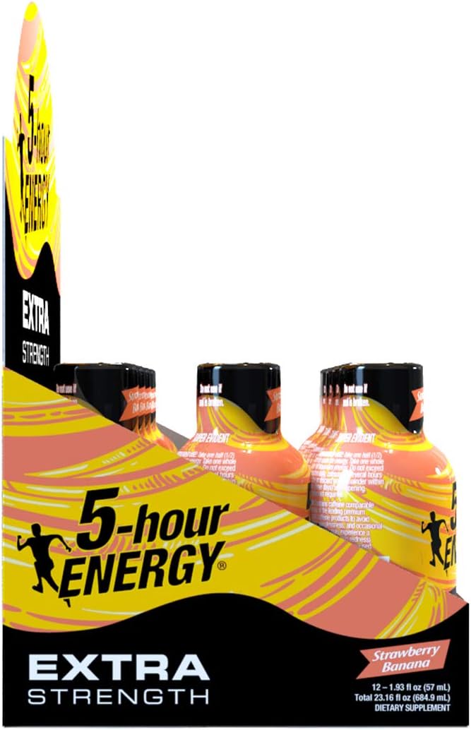 Energy-Shot, extra fort Strawberry Banana
