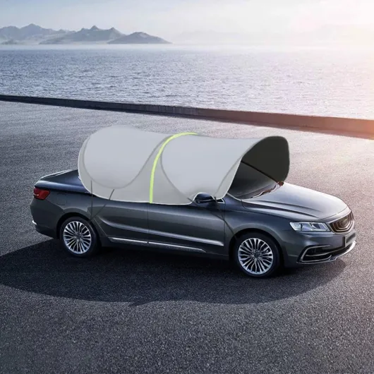 Falling de protection auto-anti-UV pour pare-brise - Housse de protection extérieure résistante, pare-soleil de voiture pour les activités de plein air telles que le barbecue, le camping A : argenté