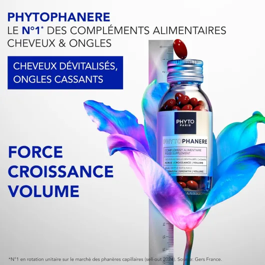Phyto Paris - Phytophanere - Routine Croissance Cheveux Complète – Capsules Cheveux & Ongles + Sérum Booster