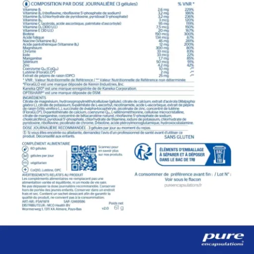 Test Pure Encapsulations Multivitamines All-in-one : des gélules propres mais pas données