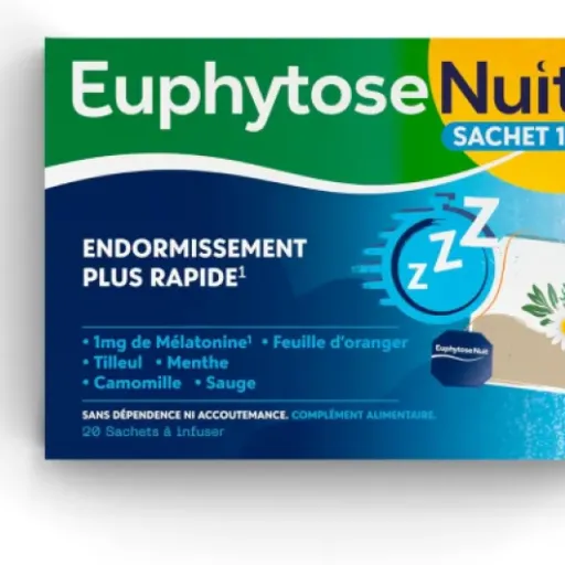 Test Euphytose Nuit Sachet : la tisane à la mélatonine qui aide à lever le pied le soir
