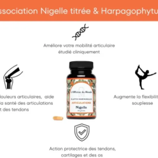 Test Articulations Nigelle/Harpagophytum : un coup de pouce correct pour les douleurs, mais pas magique