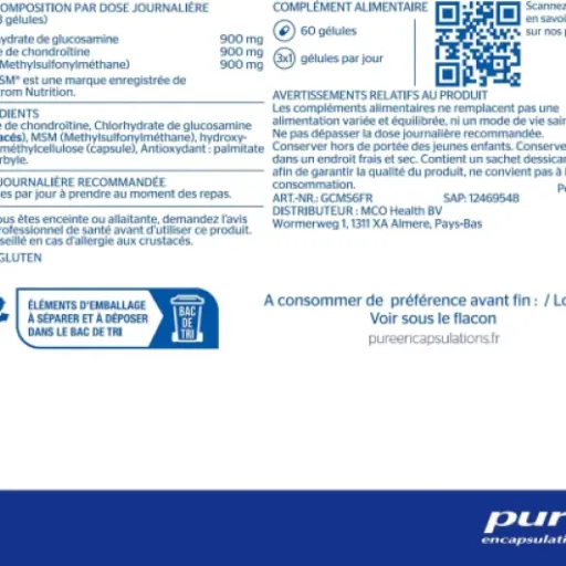 Test Pure Encapsulations Glucosamine & Chondroïtine + MSM : le combo articulations qui fait le job, mais pas magique