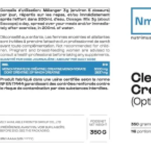 Test Nutrimuscle Opticreatine : une créatine simple, propre et efficace sans chichi