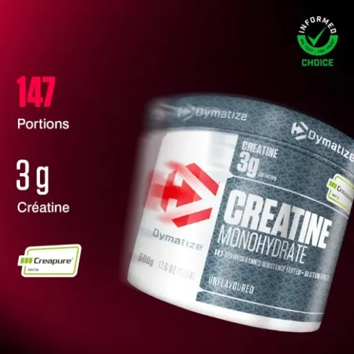 Test Dymatize Creatine Monohydrate Creapure : la créatine simple, propre et efficace
