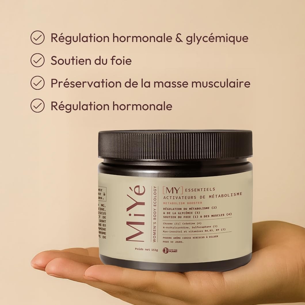 Activateur & boost métabolique - Myo inositol, Chrome, creatine monohydrate & NAC - Régulation hormonale, foie, glycémie, masse musculaire, prise de poids - Sans hormones, fait en France - 30j Activateur Métabolisme - Poudre