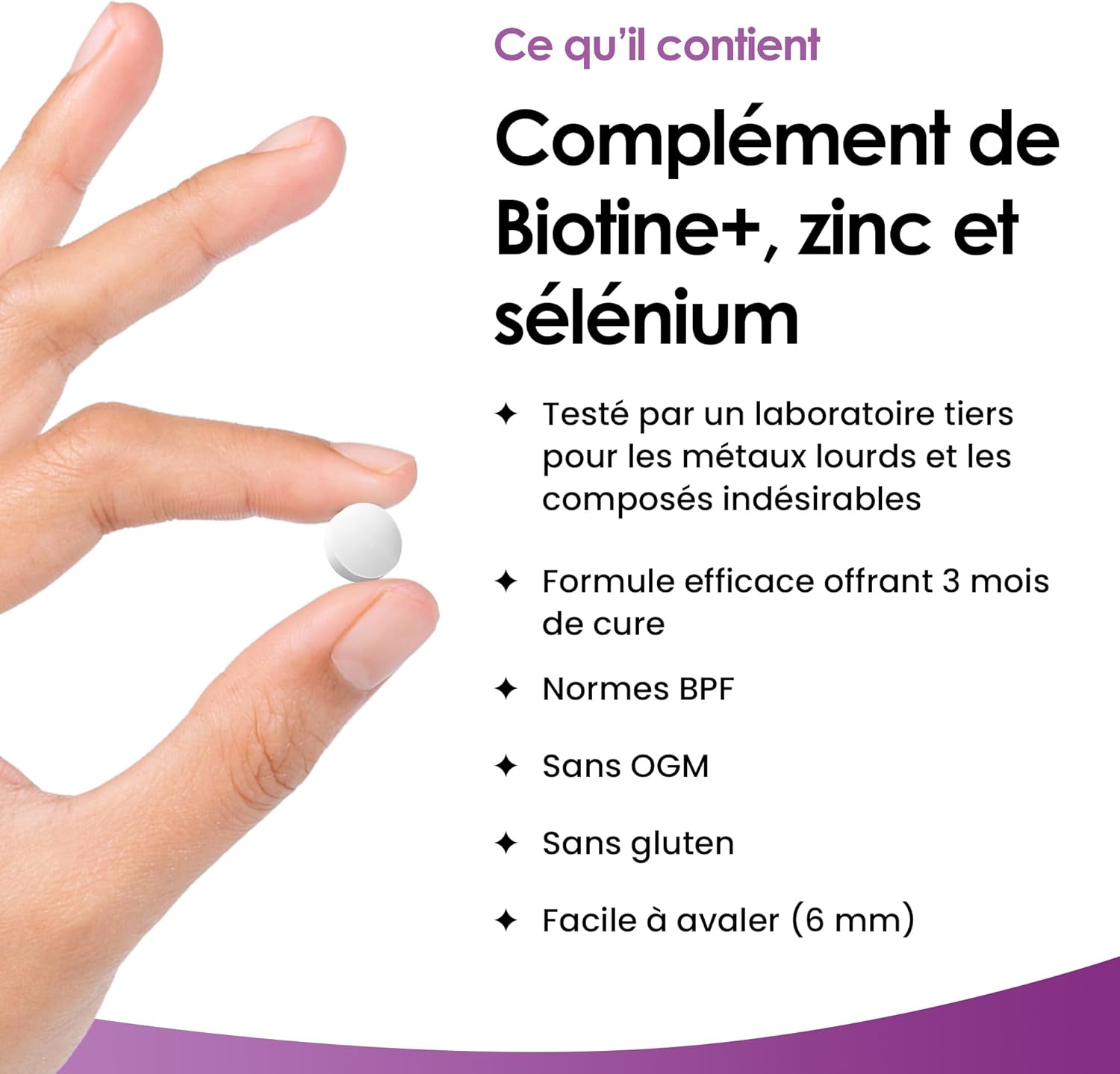 New Leaf Comprimés Biotine Cheveux, Comprimés de Biotine avec Zinc et Sélénium, 12 000 µg, Vitamines Véganes pour Cheveux, Peau et Ongles, Haute Concentration, Cure de 3 Mois, Fabriqués au Royaume-Uni 180 unité (Lot de 1)