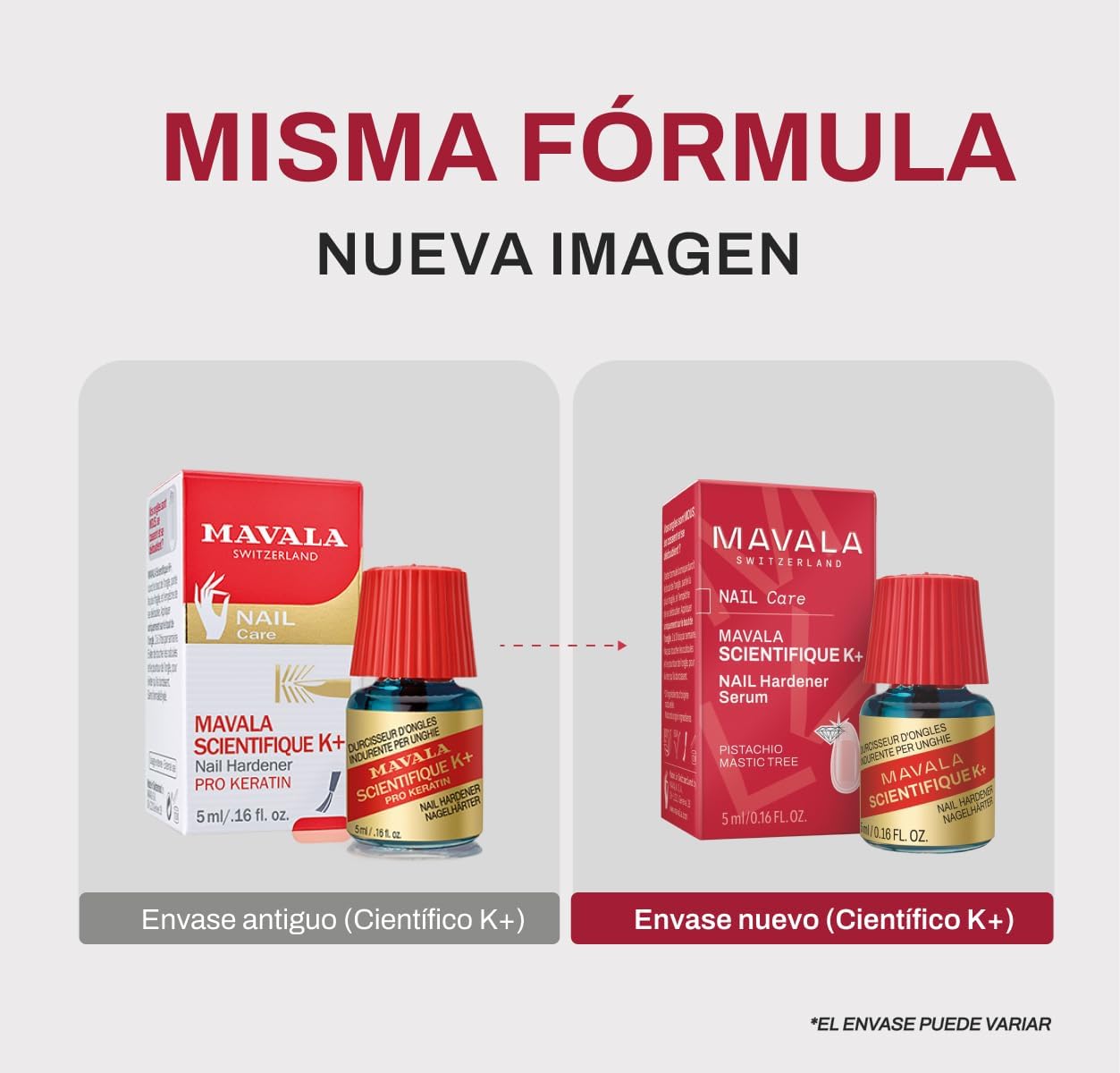 Durcisseur d'Ongles Pro Keratin Mavala Scientifique K+ - Durcit la Plaque Cornée - Empêche le Dédoublement de l'Ongle - Formule Complète Efficace - 5ml