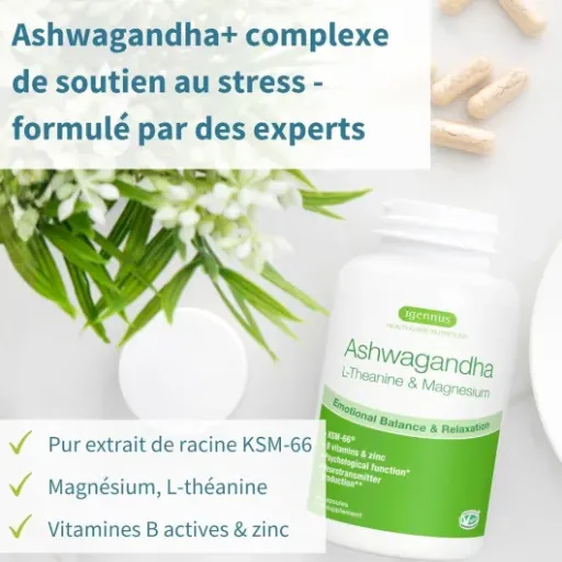 Test Igennus Ashwagandha KSM-66 : un combo anti-stress assez complet mais pas magique