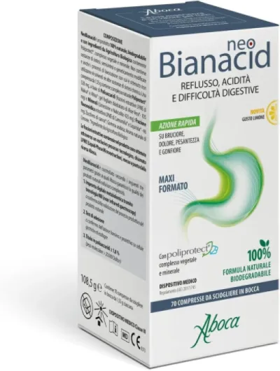 Aboca Neobianacid 70 comprimés Saveur citron