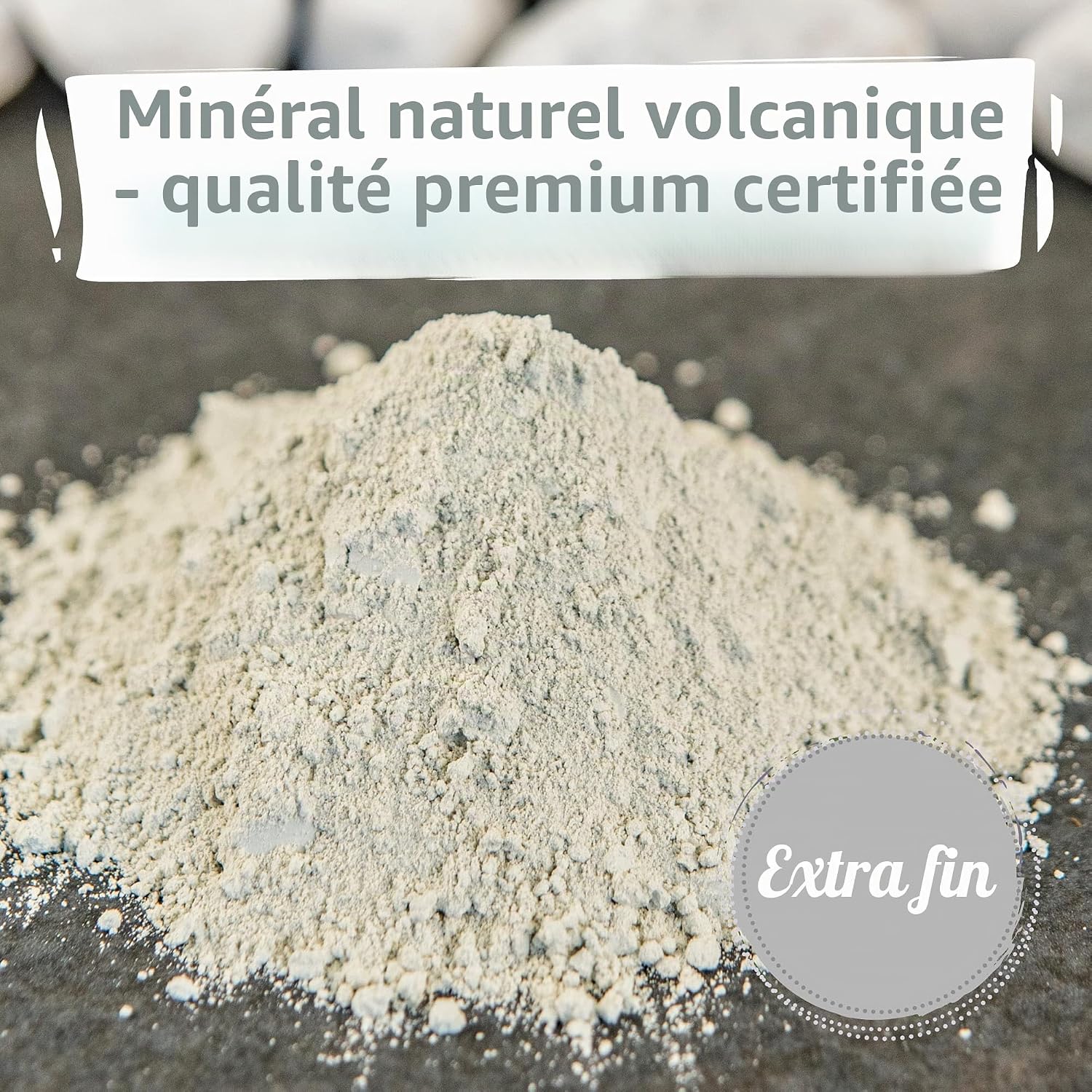 NaturaForte Zéolite en poudre 500g - Clinoptilolite 92%, Terre extra fine, Qualité Premium, sans additifs, Roche volcanique pure et naturelle, pour animaux 500 g (Lot de 1)