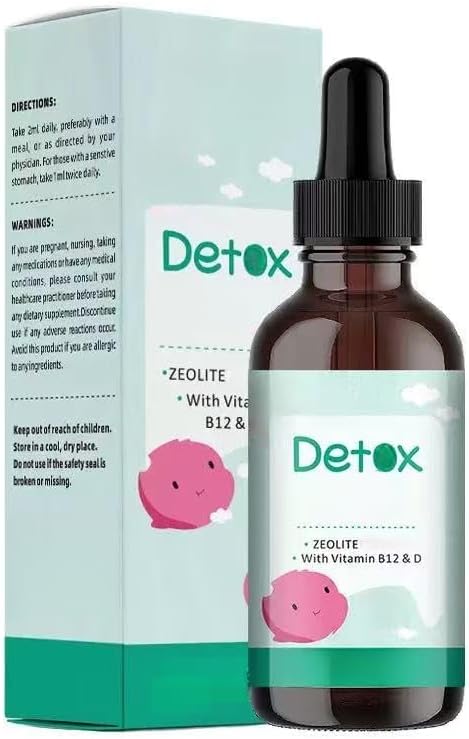 Zeolite Detox - Vitamines liquides, soutien doux au bien-être quotidien, soutien à la parole et amélioration du comportement, zéolite liquide Clinoptilolite
