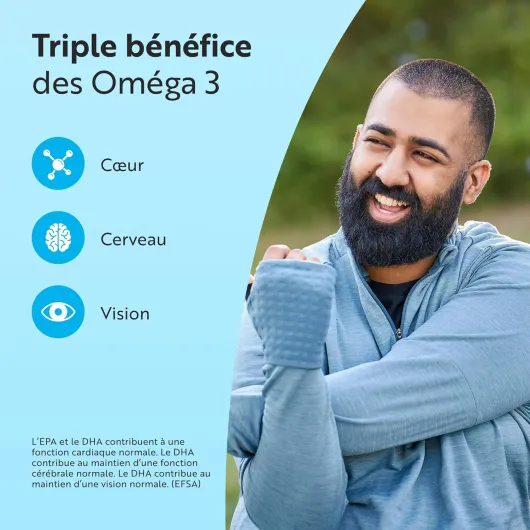 Omega 3 Huile de Poissons 2000mg - 240 Gélules (120 Jours) - Haute Concentration en EPA (660mg) & DHA (440mg) Soutien Fonction Cardiaque et une Vision Normale - Fabriqué par Nutravita 240 unité (Lot de 1)