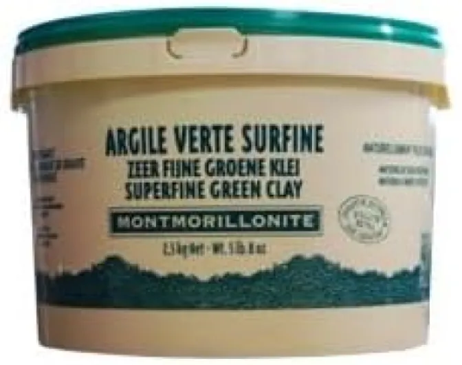 Argile Verte montmorillonite Usages Multiples 2,5kg Naturado