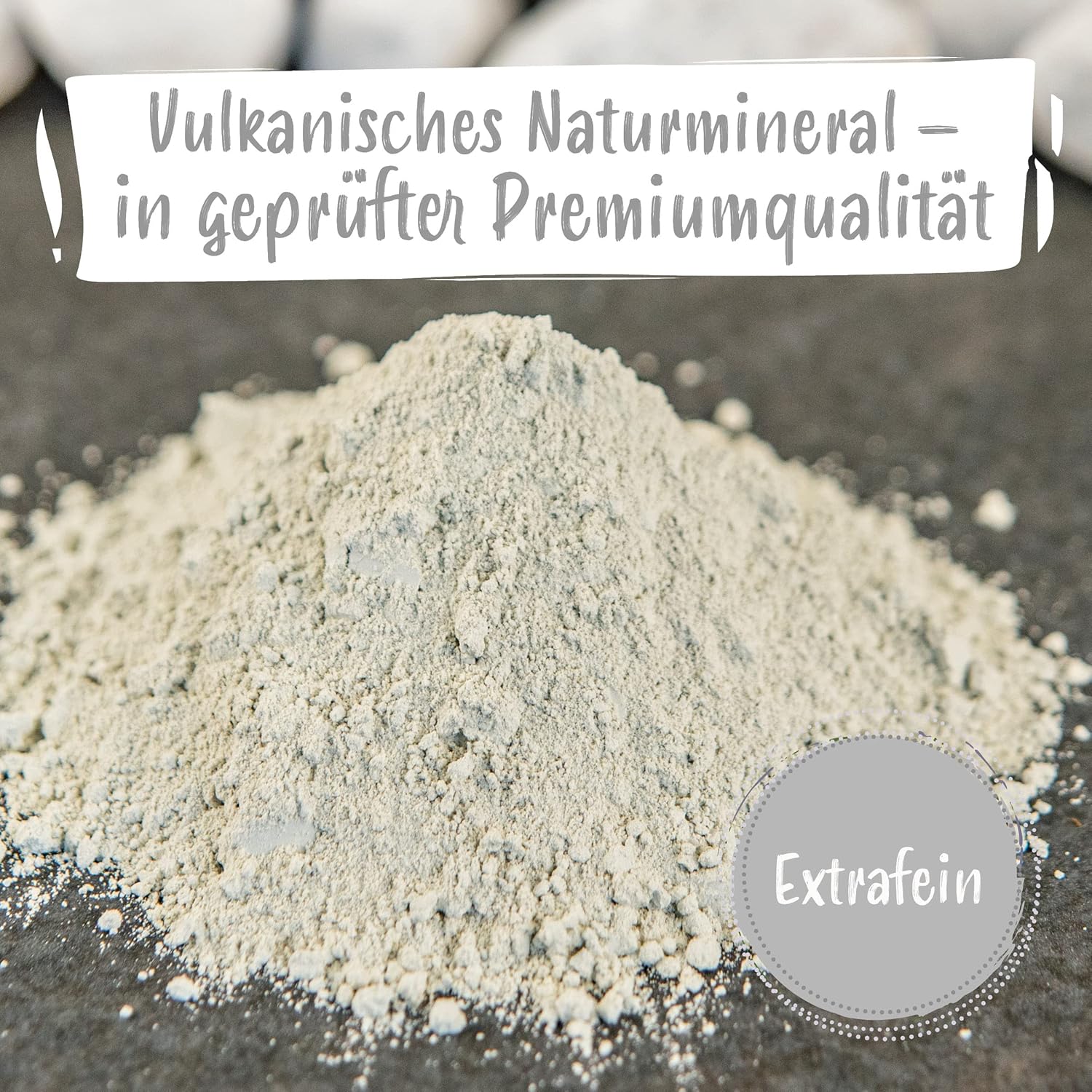 NaturaForte Zeolite Poudre 1000g - Clinoptilolite 92%, Terre Extra Fine de qualité supérieure, sans additifs, Roche volcanique Pure et Naturelle, testée et contrôlée en Allemagne