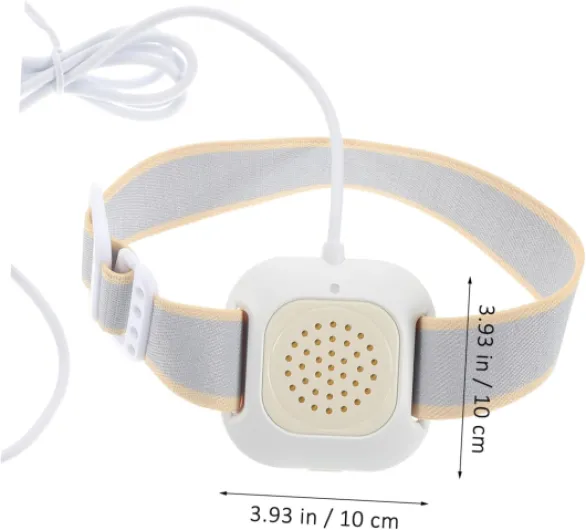 Capteur pour Énurésie Nocturne, Alarme Sonore et Vibration, Sangle Souple Ajustable, Blanc, Dispositif D’apprentissage Propreté pour Bébés, Garçon et Filles et Adultes,