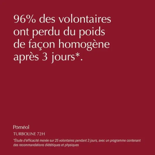 Draineur Minceur Express ǀ Boisson Minceur ǀ Programme Perte de Poids ǀ TURBOLINE ǀ Élimination Intensive ǀ Détox naturelle - Artichaut, Cerise, Céleri, Chrome Radis noir, Pruneau ǀ POMÉOL ǀ 72h Turbo line Ultra Draineur 72h (500ml)