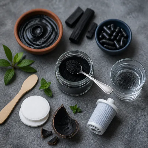 Poudre de charbon actif : un allié végétal pour la digestion, la beauté et l’eau du quotidien